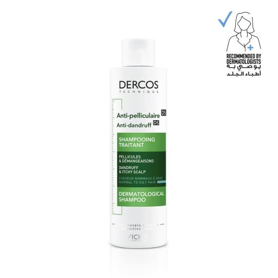 Vichy Dercos Anti Dandruff Shampoo For Normal To Oily Hair 200 ml