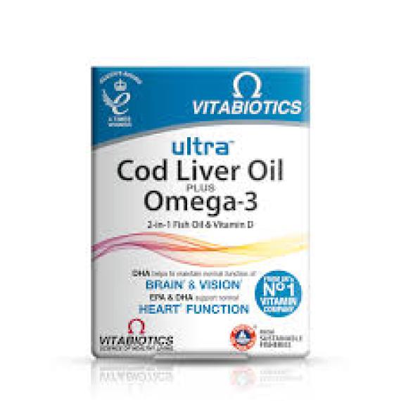 Ultra Cod Liver Oil + omega 3 caps30