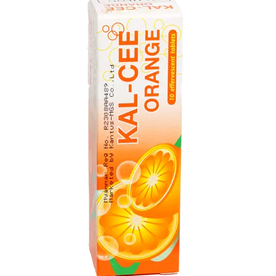 Kal-Cee Orange Effervescent Tab 10's