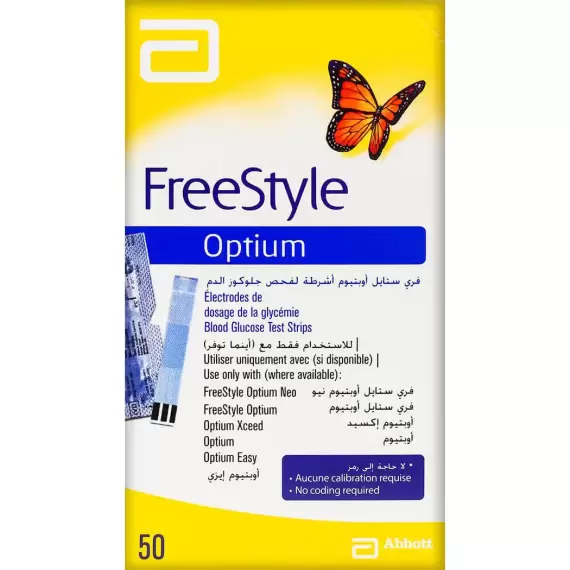 FreeStyle Optium Test Strips 50 Pcs