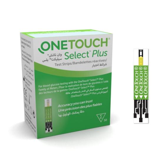 One Touch Select Plus Test Strips 50 Pcs