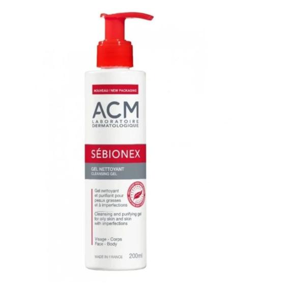 Acm Sebionex Cleansing Gel Purifies Oily Skin 200 Ml