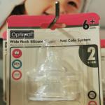 6+ months Optimal Wide Neck Silicone Nipple