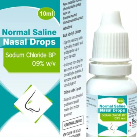 Normal Saline Nasal Drops, 10ml