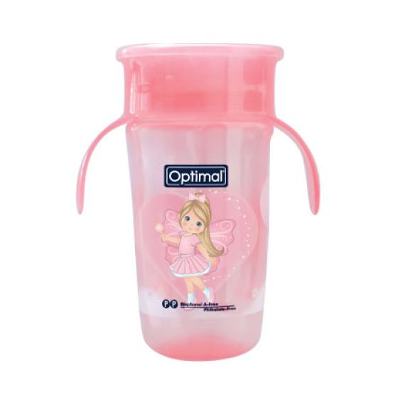 9+ MONTHS BPA FREE Optimal P.P. Baby Trainer Cup with Handle EASY DRINKING / NON-SPILL CUP 320 ml/10.8 oz