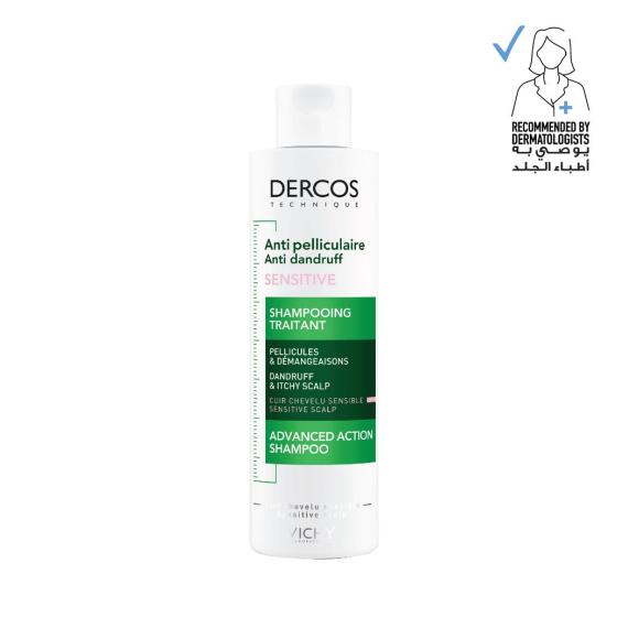 Vichy Dercos Anti Dandruff Shampoo For Sensitive Scalp 200 ml